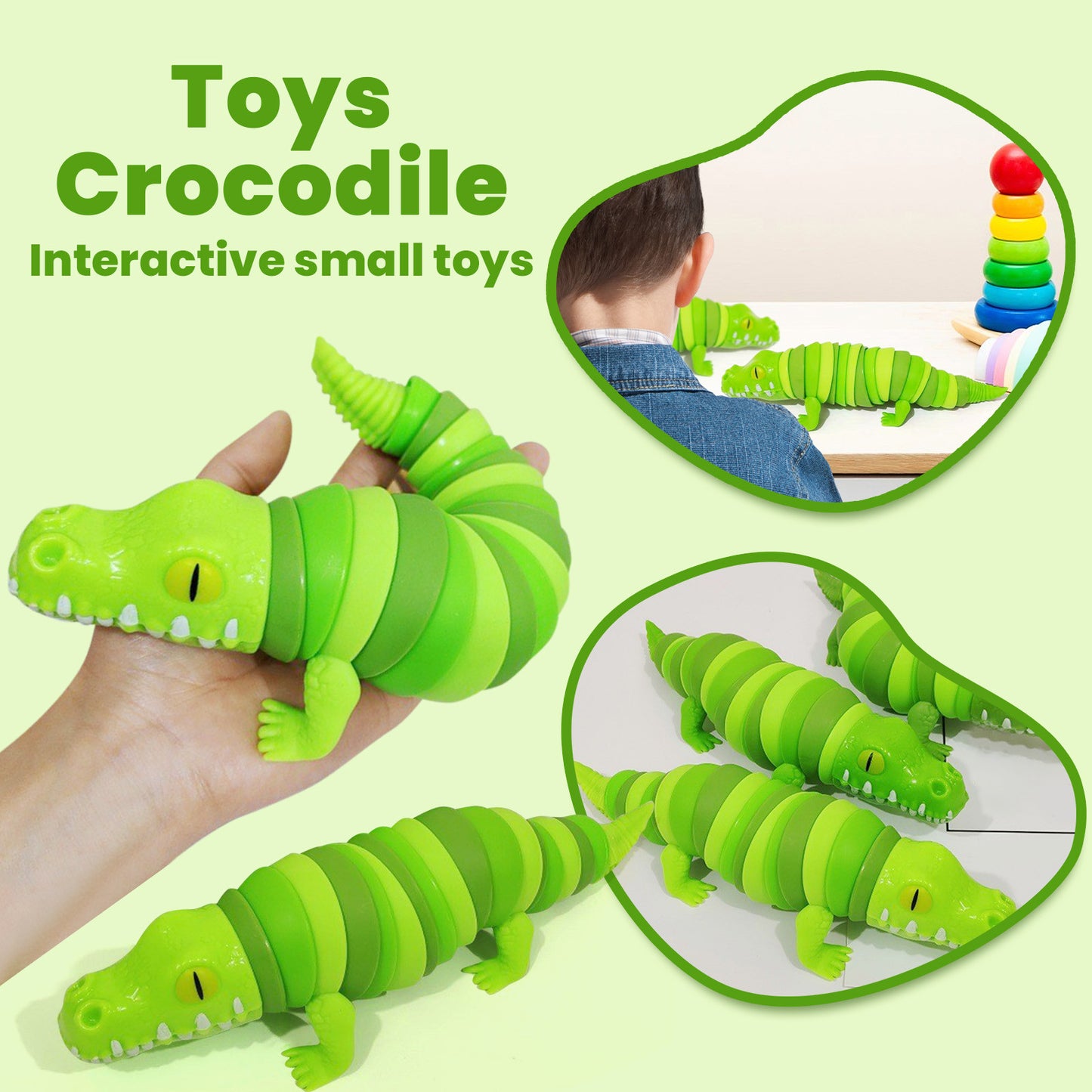 Cocodrilo Antiestrés Sensorial Fidget