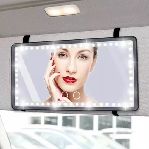Espejo led con luz para auto