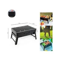 Mini parrilla portátil plegable para asados.