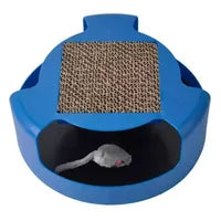 Juguete interactivo con rascador para gatos