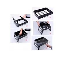 Mini parrilla portátil plegable para asados.